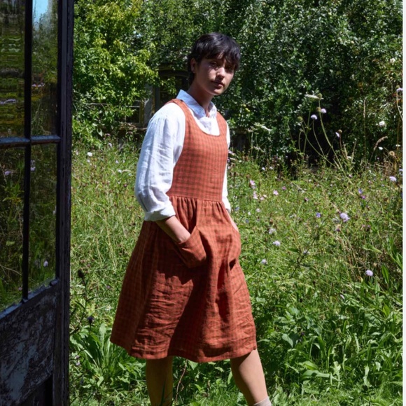 No. 32 Pinafore Dress- Size Small - Picture 6 of 7